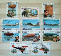 Cuba 1999 - 2003 Planes Balloons History Wright - Usati