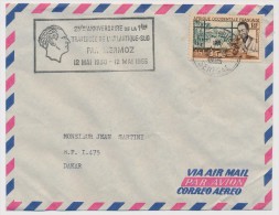 AOF - Sénégal - 25eme Anniversaire De La 1ere Traversée De L'Atlantique Sud Par Mermoz - 1930 / 1956 - Cartas & Documentos