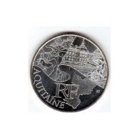 10 Euros Commémorative Argent Aquitaine 2011 - Andere & Zonder Classificatie