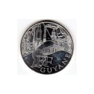 10 Euros Commémorative Argent Guyanne 2011 - Otros & Sin Clasificación