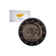 2 Euros Commémorative Chypre 30 Ans Drapeau Européen 2015 - Monaco