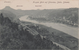 AK Krippen Eisenbahn Strecke Bahnhof ? Bärenstein Bei Bad Schandau Postelwitz Kleinhennersdorf Krippenberg Cunnersdorf - Gohrisch