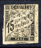 Colonie Francesi, Emissioni Generali Timbre Tax 1884 N. 7 C. 15 Nero Usato - Taxe