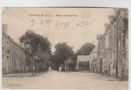 CPA SEICHES SUR LE LOIR (Maine Et Loire) - SUETTE Route De Paris - Seiches Sur Le Loir