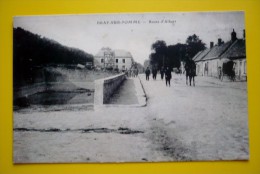 80  -   BRAY-SUR-SOMME - Route D'ALBERT Animée -militaires- Cheval Monté - Bray Sur Somme