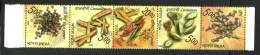 INDIA, 2009, Spices Of India, Setenant Set Of 5, Turmeric Medicine, Health,  Chilly Cinnamon Black PepperMNH,(**) - Ungebraucht