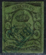 Berne 22/8 Auf 1/3 Silbgr. Grün - Oldenburg Nr. 5 - Geprüft BPP - Oldenbourg