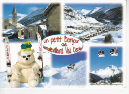 LANSLEVILLARD VAL-CENIS (73-Savoie) Un Petit Bonjour... Ours Peluche, Téléphérique, 4 Vues, Ed. Revalp 2012 - Val Cenis