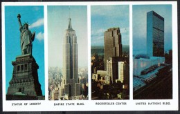 NEW-YORK - Famous Skyscrapers - Circulated - Circulé - Gelaufen. - Panoramische Zichten, Meerdere Zichten