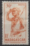 MADAGASCAR 1946 Native With Spear - 30c. - Orange  MH - Unused Stamps