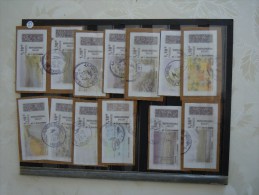 LOT DE VIGNETTES ILLUSTREES SUR FRAGMENT.FACIALE 1.10 EURO. - 2010-... Illustrated Franking Labels