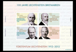 Liechtenstein - Postfris / MNH - Sheet 100 Jaar Postzegels 2012 - Ongebruikt