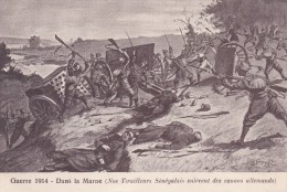 Guerre Dans La Marne (nos Tirailleurs Sénégalais Enlèvent Des Canons Allemands) - Unclassified