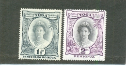 1930 TONGA Y & T N° 67 - 68 ( O ) Reine Salote - Tonga (...-1970)