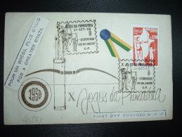 LETTRE TP JOGOS DA PRIMAVERA 2,50 OBL.21 SET 58 RIO DE JANEIRO + VIGNETTE POUR UN BRESIL PLUS GRAND + HARALGEO PHILATELY - Briefe U. Dokumente