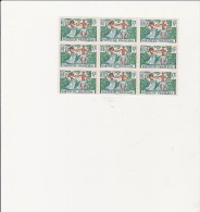 POLYNESIE FRANCAISE - N° 10 - BLOC DE 9 NEUF XX TTB COTE 60 € - Unused Stamps