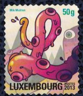 Luxembourg 2013 Utilisé Used Postocollants Série L En Forme De Poulpe Octopus Tentacles - Ongebruikt