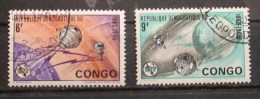 Repubblica Dem. Congo 1965 Spazio Space 2 Stamps - Gebraucht