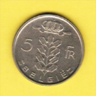 BELGIUM   5 FRANCS (DUTCH) 1974 (KM # 135.1) - 5 Francs