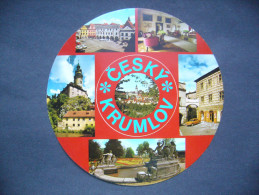 Czechoslovakia: CESKY KRUMLOV (Krummau) Castle Interior - Runde AK, Round Shape Postcard - 1970s Unused - Kastelen