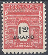 1945 - N° 708 : Arc De Triomphe De L´Etoile** - 1944-45 Arc De Triomphe