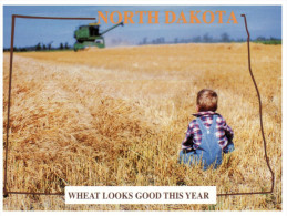(618) USA - North Dakota Wheat Farming (with Map And Boy) - Cultivation