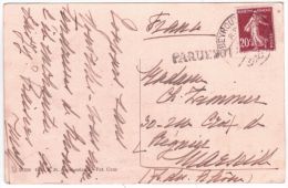 Postcard From Rodi Fr. French Stamp 20c Canc. BEYROUTH Bilingue + PAQUEBOT - Briefe U. Dokumente