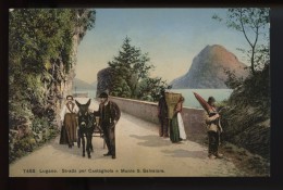 Lugano Strada Per Castagnola E Monte S Salvatore - Agno