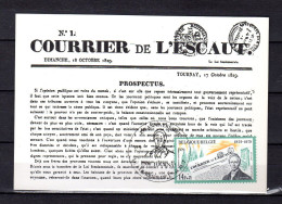 Carte Maximum De 1979 " COURRIER DE L´ESCAUT De DU MORTIER ". N° YT 1937. Parfait état. CM - 1971-1980