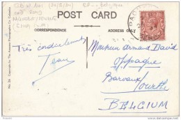 ROYAUME UNI POSTE MARITIME  CARTE POUR LA BELGIQUE  PAQUEBOT PENANG  1934  INDICE 19 (380 EUROS) - Postmark Collection