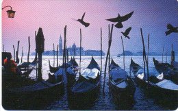 Venise Italie Bateau Boat Italia  Carte Calendrier 1998 France Calendar - Sonstige & Ohne Zuordnung