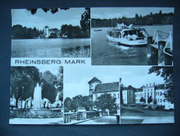 Germany: RHEINSBERG MARK - Mehrbildkarte - Schloss, Fluss Mit Boot "Prebelow" - Format 20,5 X 14,5 Cm - Unused 1970s - Rheinsberg