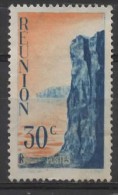 REUNION 1947 Cliffs - 30c. - Orange And Blue  MH - Ongebruikt