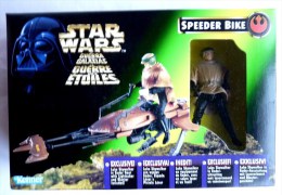 BLISTER FIGURINE STAR WARS BOITE EU LA GUERRE DES ETOILES STAR WARS SPEEDER BIKE Luke Skywalker - Power Of The Force