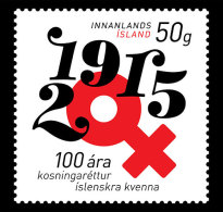 IJsland / Iceland - Postfris / MNH - 100 Jaar Women's Suffrage 2015 NEW!! - Neufs