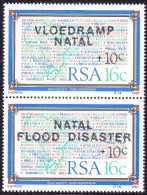 SOUTH AFRICA RSA 1987, Natal Flood Disaster - Natal Überflutung MNH, Mi # 719-20 - Neufs