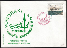 Yugoslavia 1982, Illustrated Cover "Maritime Cross", W./special Postmark "Piran", Ref.bbzg - Otros & Sin Clasificación