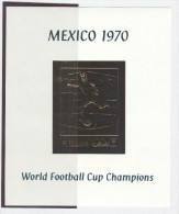 RAS AL KHAIMA GOLD Block In Folder MNH - 1970 – Mexico
