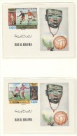RAS AL KHAIMA RARE Set Of Six Small Blocks MNH - 1970 – Mexico
