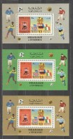 SHARJAH 3 Perforated And 3 Imperforated Blocks Mint Without Hinge - 1970 – Mexique