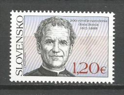 Slovakia 2015. 200th Birth Anniversary  Of Don Bosco MNH - Ungebraucht