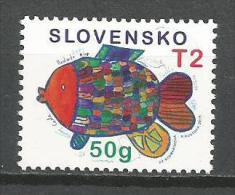 Slovakia 2015. T2 50 G MNH Fish - Ungebraucht