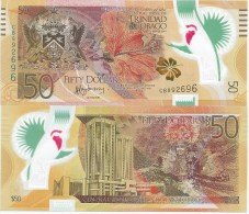 Trinidad And Tobago 50 Dollars 2014. UNC Polymer - Trinidad & Tobago