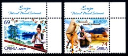 SERBIA/Serbien EUROPA 2014 "National Music Instruments"  Set Of 2v** - 2014