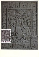 LUXEMBOURG  CARTE MAXIMUM  NUM-YVERT  1246 ANNIVERSAIRE DE LA GREVE GENERALE DE 1942 - Maximum Cards