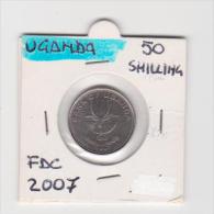 UGANDA   50 SHILLINGS  ANNO 2007 FDC - Oeganda