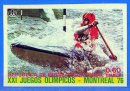 Guinea Ecuatorial Equatorial. 1976 (**) Juegos Olimpicos. Olympic Games. Montreal. Canoa Slalom. Canoe Slalom - Kanu