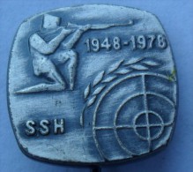 SHOOTING ASSOCIATION OF CROATIA SSH 1948-1978  PINS BADGES  Z - Bogenschiessen