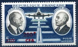 FRANCE REUNION CFA AERIENS 1972 YVERT N°PA62 NEUF SANS CHARNIERE COTE 5.7E - Luchtpost