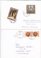 2007 , Romania To Moldova  , Caving , Crafts, Pottery, Cave , Easter , 2  Used Covers - Brieven En Documenten